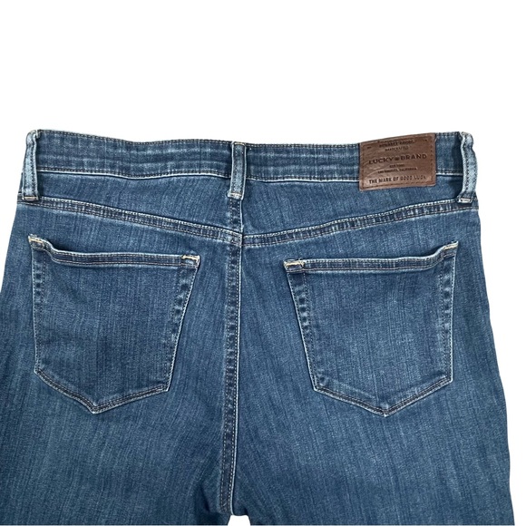 Lucky Brand Jeans Women's Blue Mid Rise Ava Crop Denim Size 8 - Picture 7 of 11